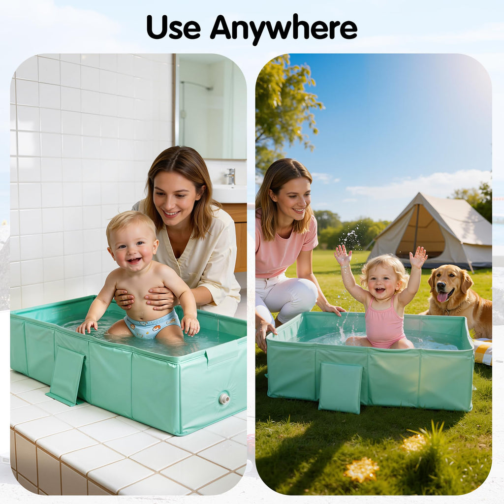 Collapsible Baby Bathtub,Space-Saving & Easy to Clean