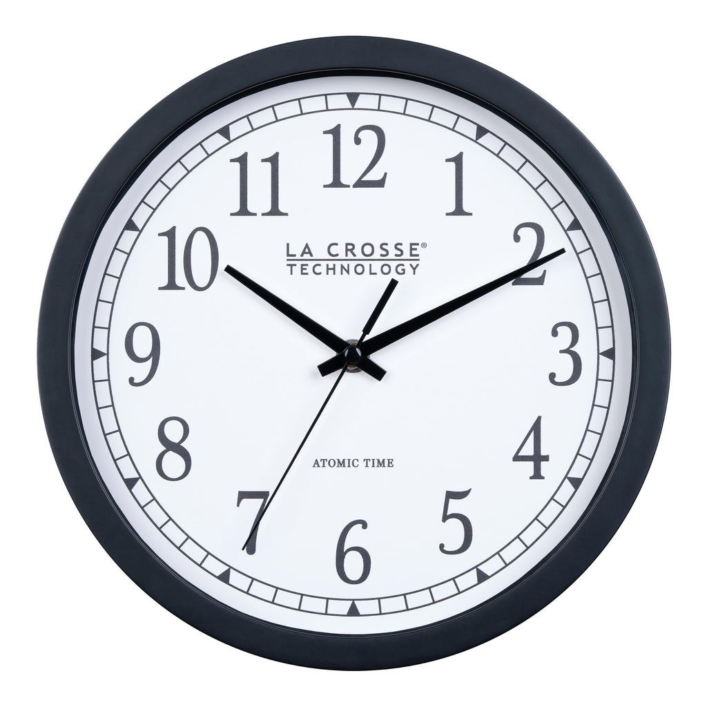 Inspired Nelson Style 404-3826 10 inch Classic Black Atomic Analog Wall Clock