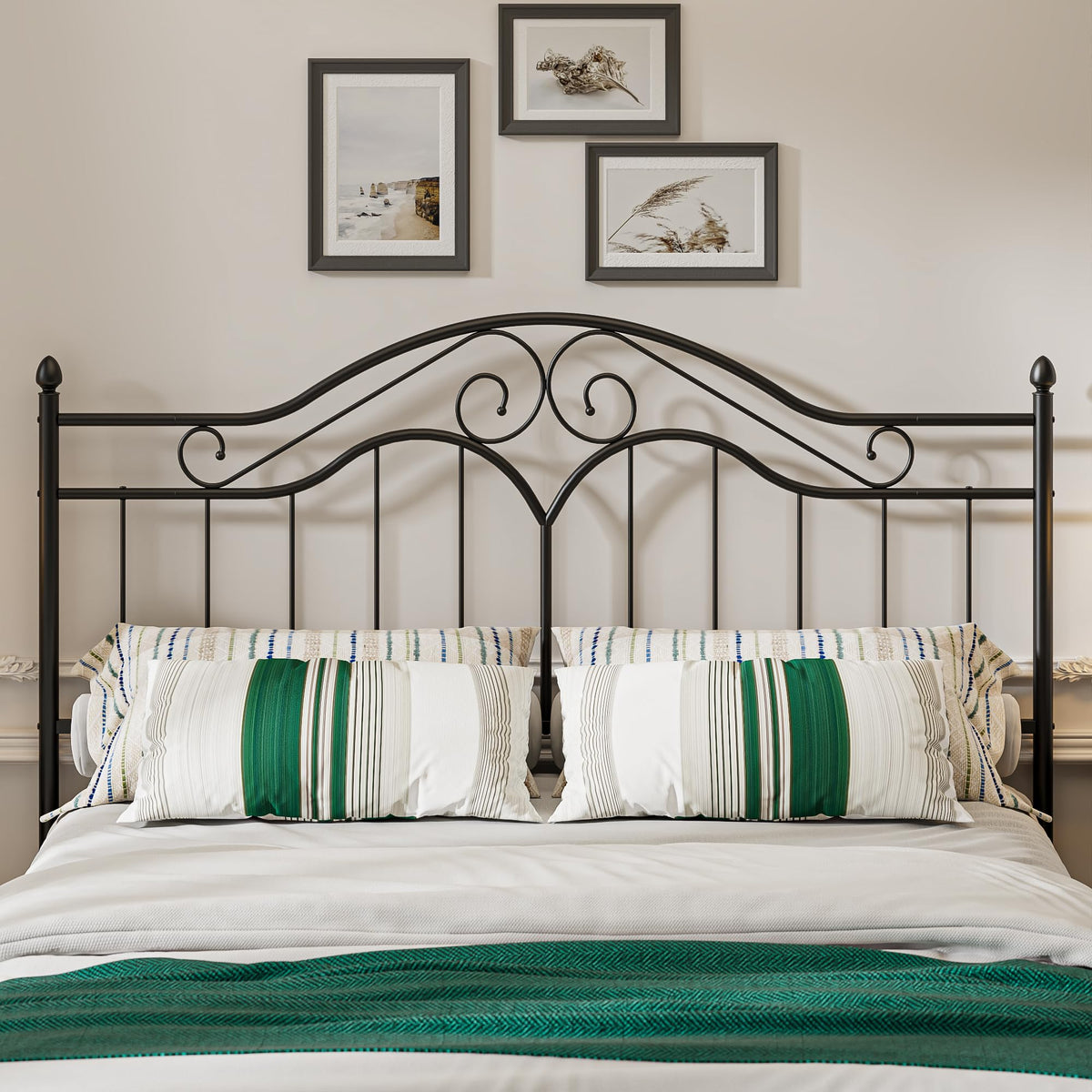 Headboard for Bed Frame Vintage Platform Bed Metal Headboard Only
