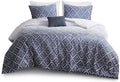 Ava Duvet, Trendy Ombre, Textured Diamond Clipped Jacquard Design, Cozy Bedding Cover for Comforter, Matching Sham