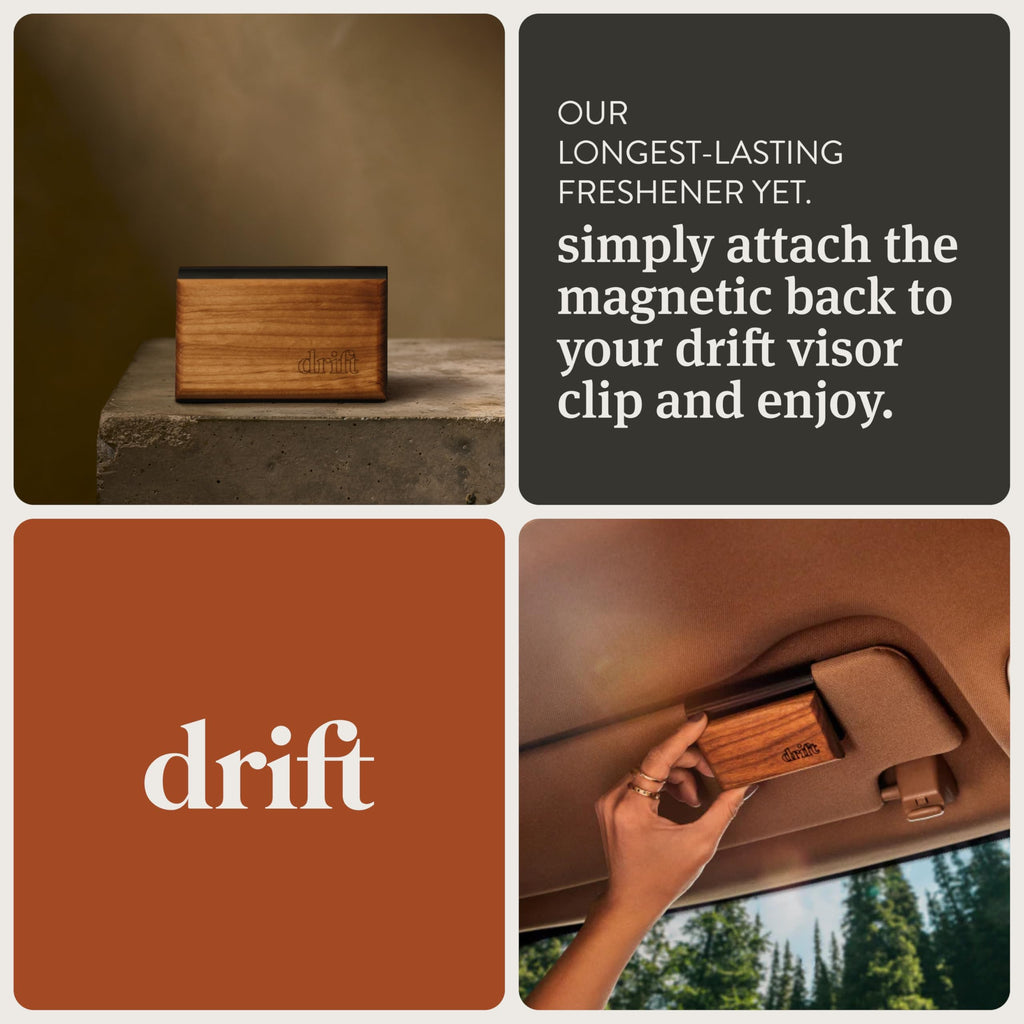 Car Air Freshener - The Original Wood Air Freshener - Car Odor Eliminator - Long Lasting Scent - Clean Ingredients