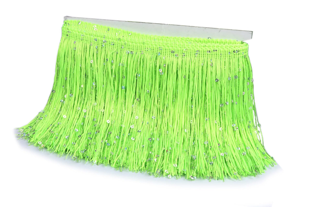 6" Hoogram Sequin Chainette Tassel Fringe Trim by The Yard Garland Dance Costume Trimming Party Decoration(5