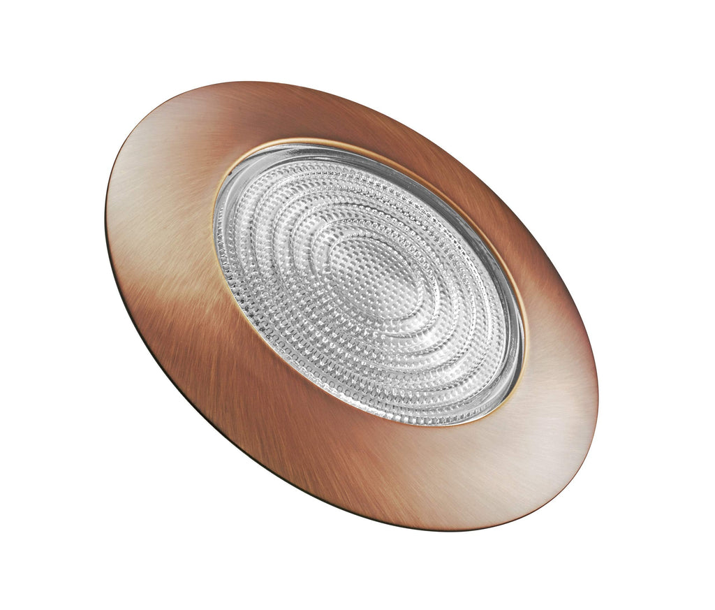 6 inch Bronze Recessed Shower Trim with Glass Fresnel Lens (17502BZ)