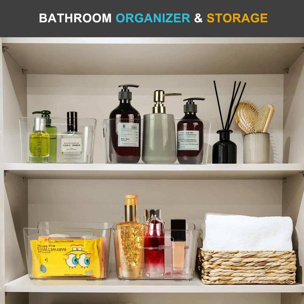 Pantry Organizers Storage, Clear Storage Organizer Bins 12 PACK
