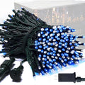 250 LED Blue & White Christmas Lights, 91.5ft String Light Plug in