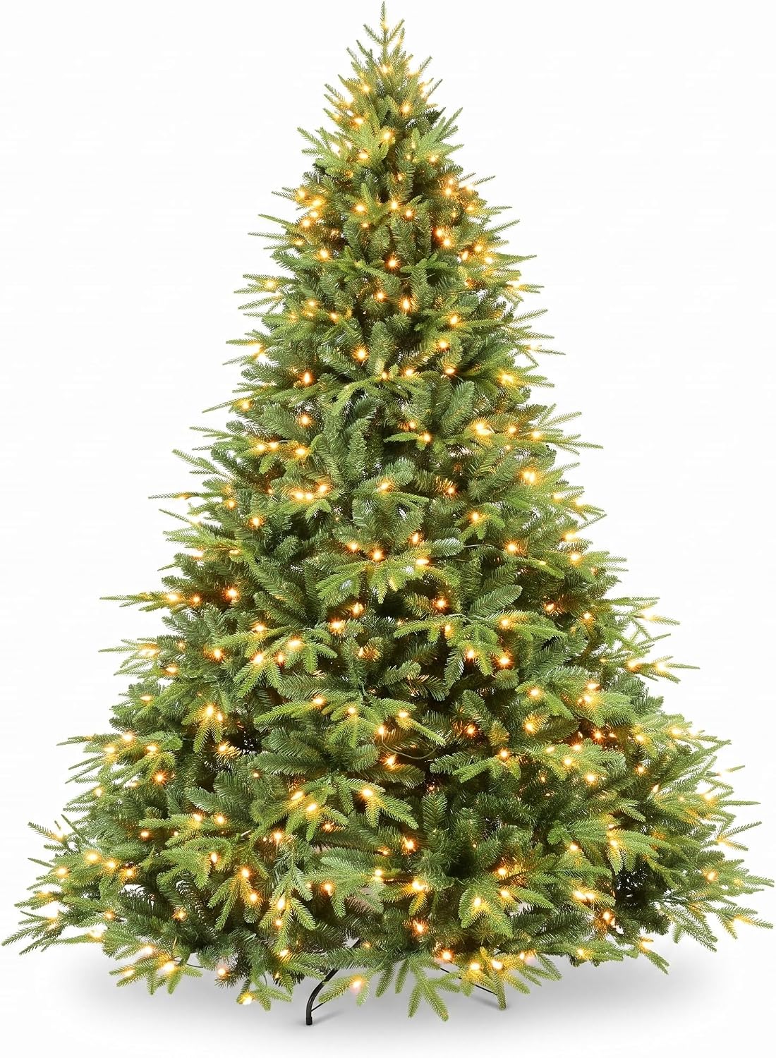 PE/PVC Hybrid Prelit Christmas Tree Green, 4 to 9 ft