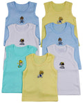 Boys' Pack of 4 100% Cotton Tank Tops - Baby Steps