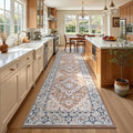 3x10 Hallway Kitchen Washable Runner Rug, Entry Long Carpet Brown