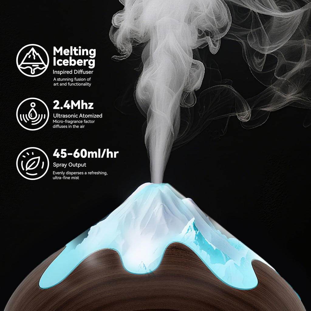 Essential Oil Diffuser, Aromatherapy Diffuser with Remote Control, Multifunctional Air Diffusers Room