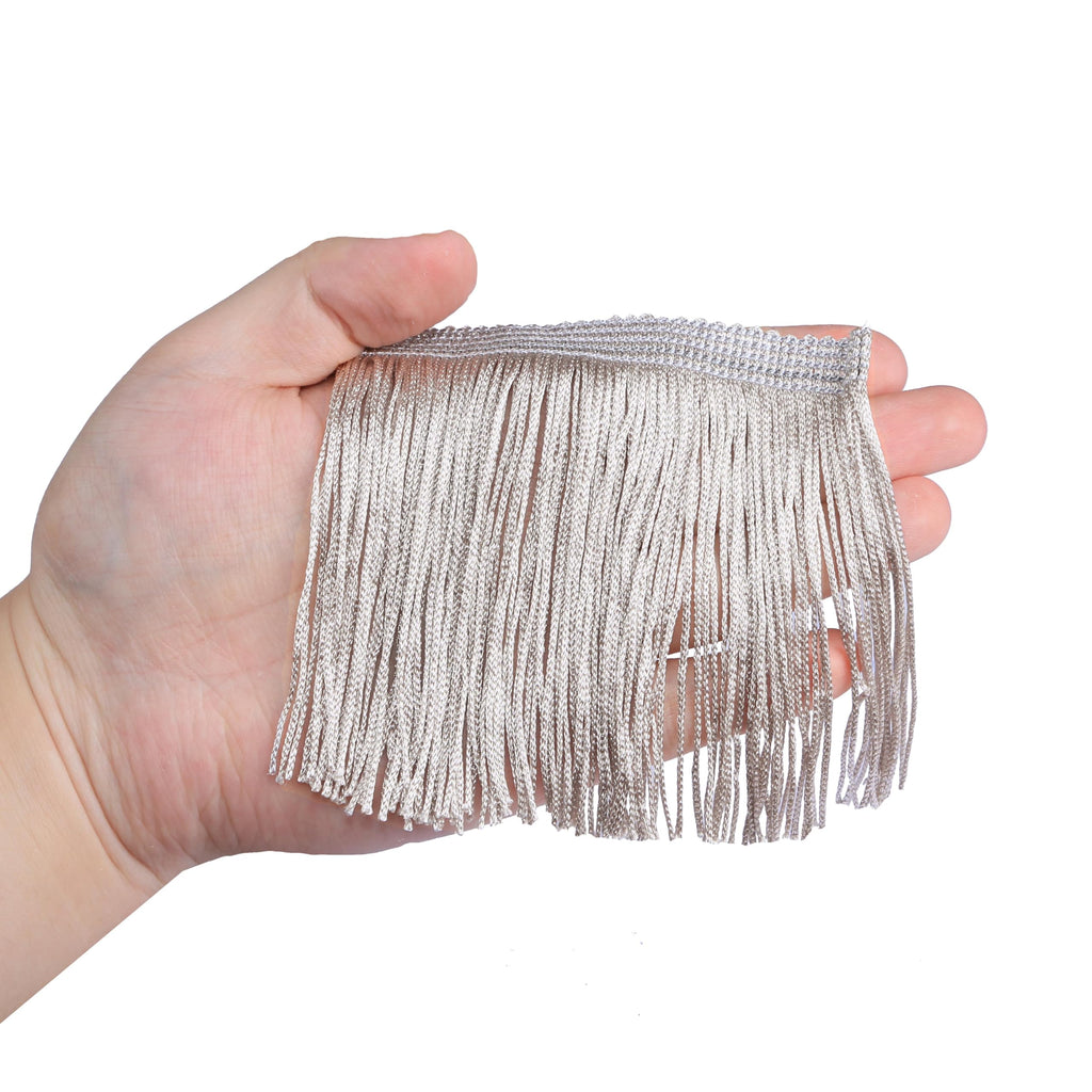 Chainette Fringe Trim 10 Yard x 4 Inches Fabric Tassel Trims