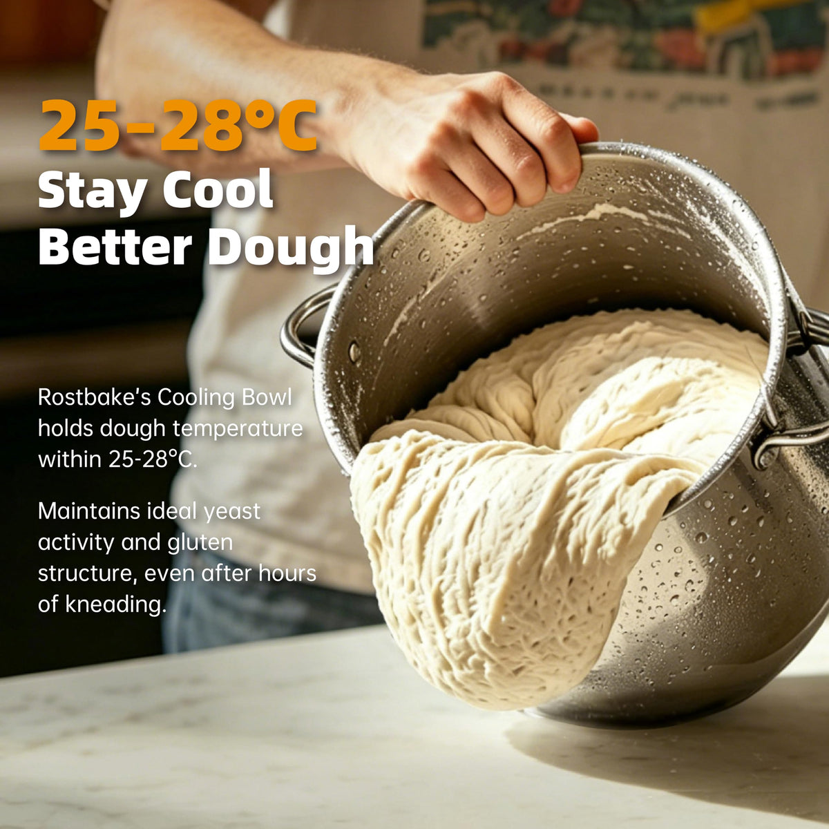 7.4QT Stand Mixer, Ice Cooling Bowl, 11-Speed Dial, White