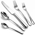 Stainless Steel Flatware - Modern Design 40 Piece Cutlery Set