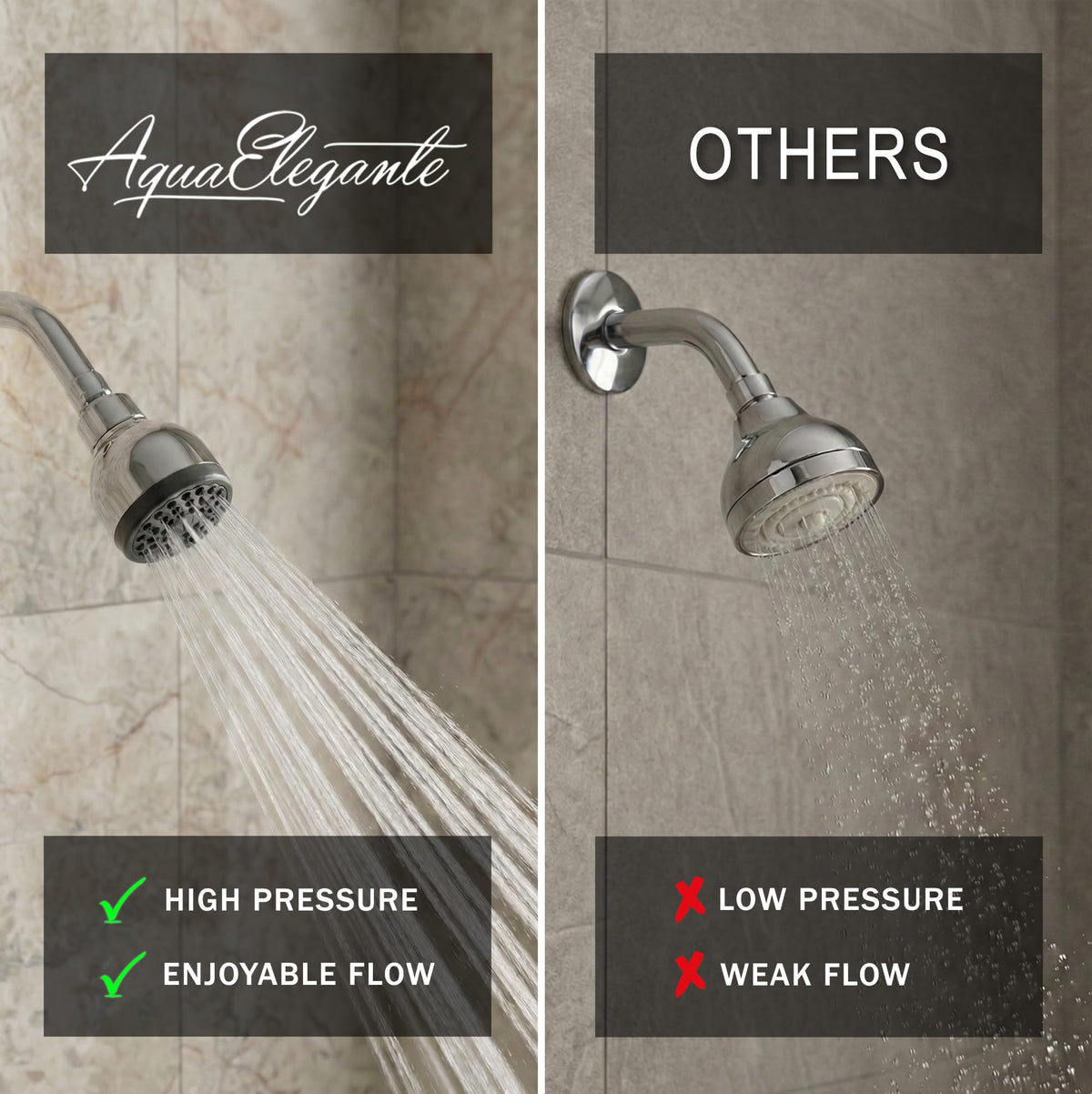 High Pressure Shower Head - 1.8 GPM - Polished Chrome