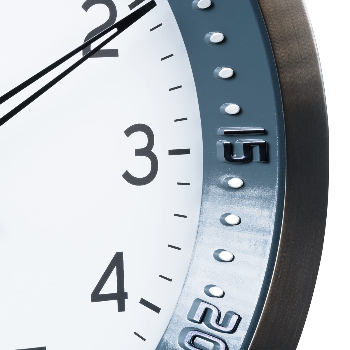 Inspired Nelson Style Atomic Wall Clock, Metal, 10" (404-54667)