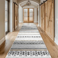 Washable Area Rugs Boho Runner Rug Black/Brown