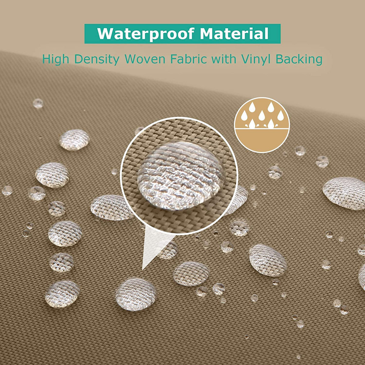 Outdoor Daybed Cover 88 Inch, Heavy Duty Waterproof Patio Furniture Sofa Cover with Taped Seam, FadeStop Material