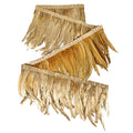 Rooster Coque Tail Feathers Trim 8-10inch 2Yard Natural Fringe Trim for DIY Sewing Craft Party Clothing Cape Shawl