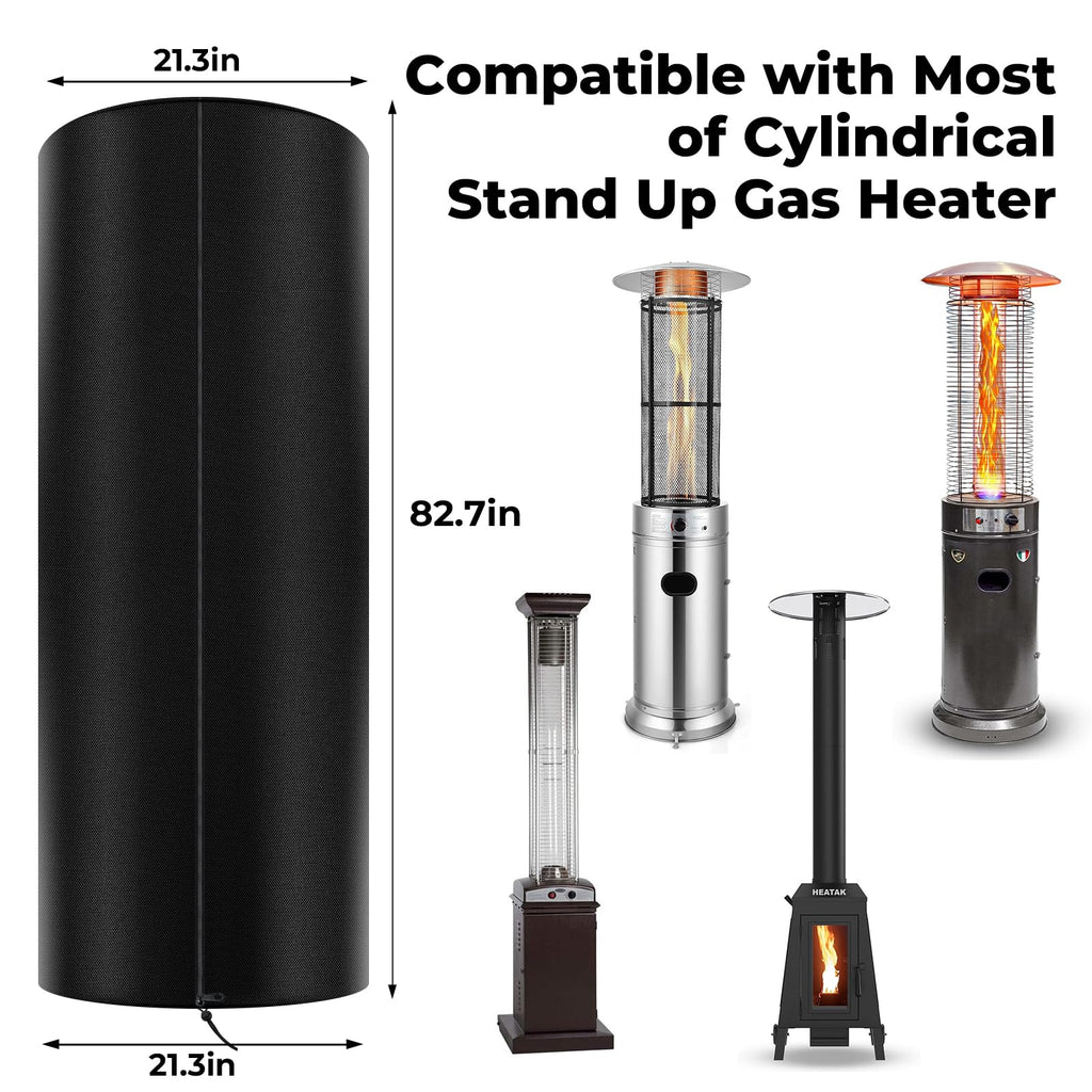LPG Patio Heaters Cover, Cylinder Tower Patio Heater Covers, Heavy-duty and Weather-resistant Oxford Fabric