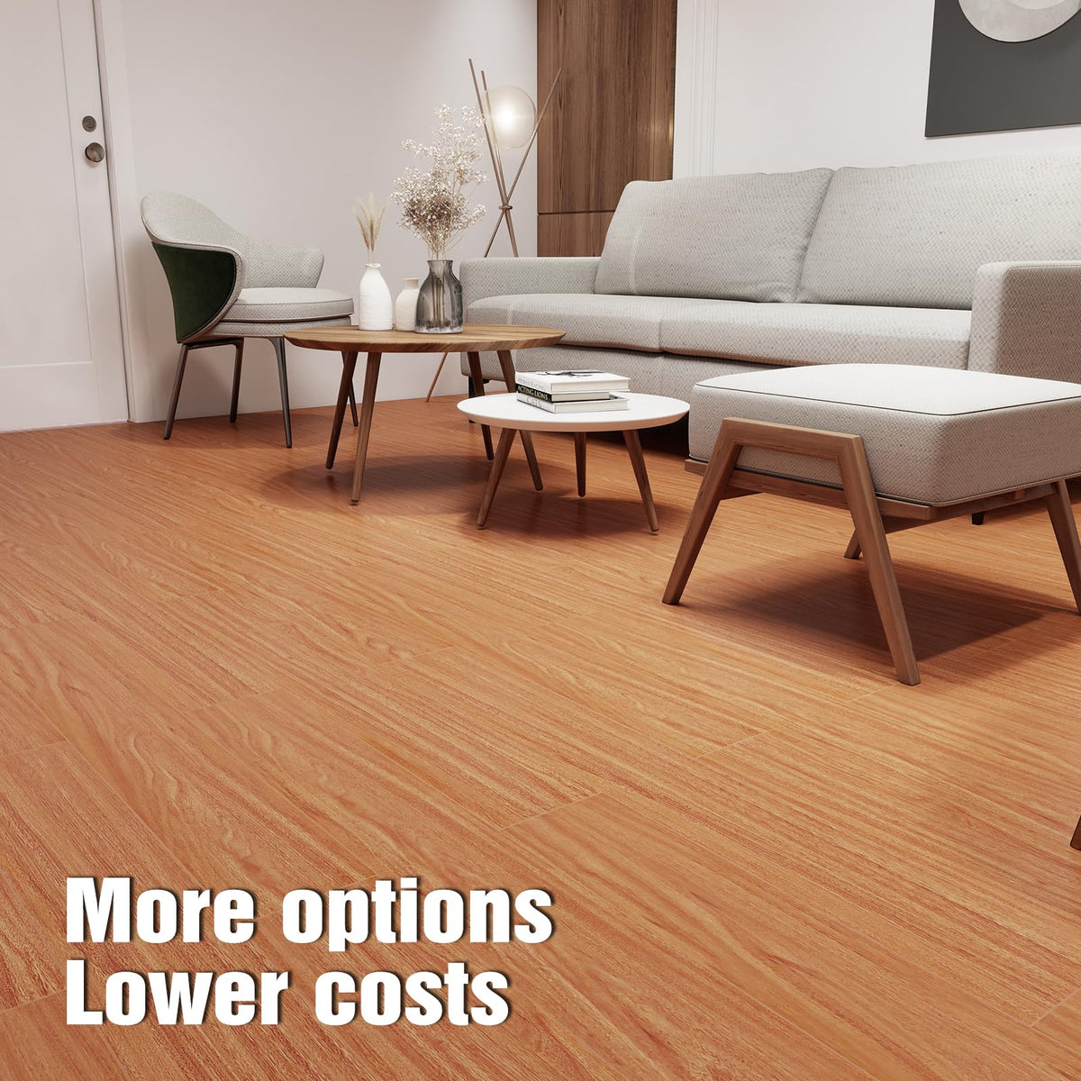 Yellow Peel and Stick Floor Tile Waterproof Vinyl Flooring Wood 32-Pack