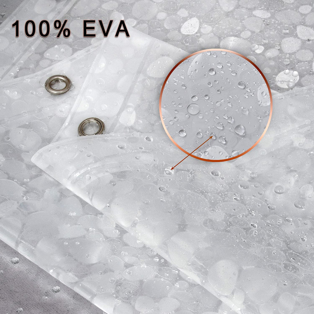 Extra Long Shower Curtain Liner, Heavyweight Liner with Magnets and Rust-Proof Metal Grommets, Waterproof Shower