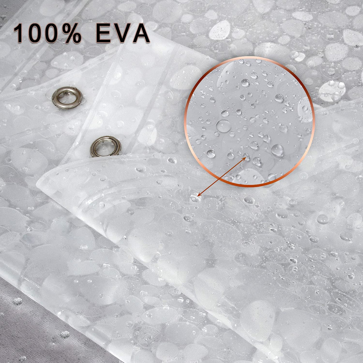 Extra Long Shower Curtain Liner, Heavyweight Liner with Magnets and Rust-Proof Metal Grommets, Waterproof Shower