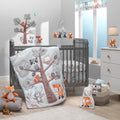 Woodland Friends 3Piece Crib Bedding Set, Multicolor