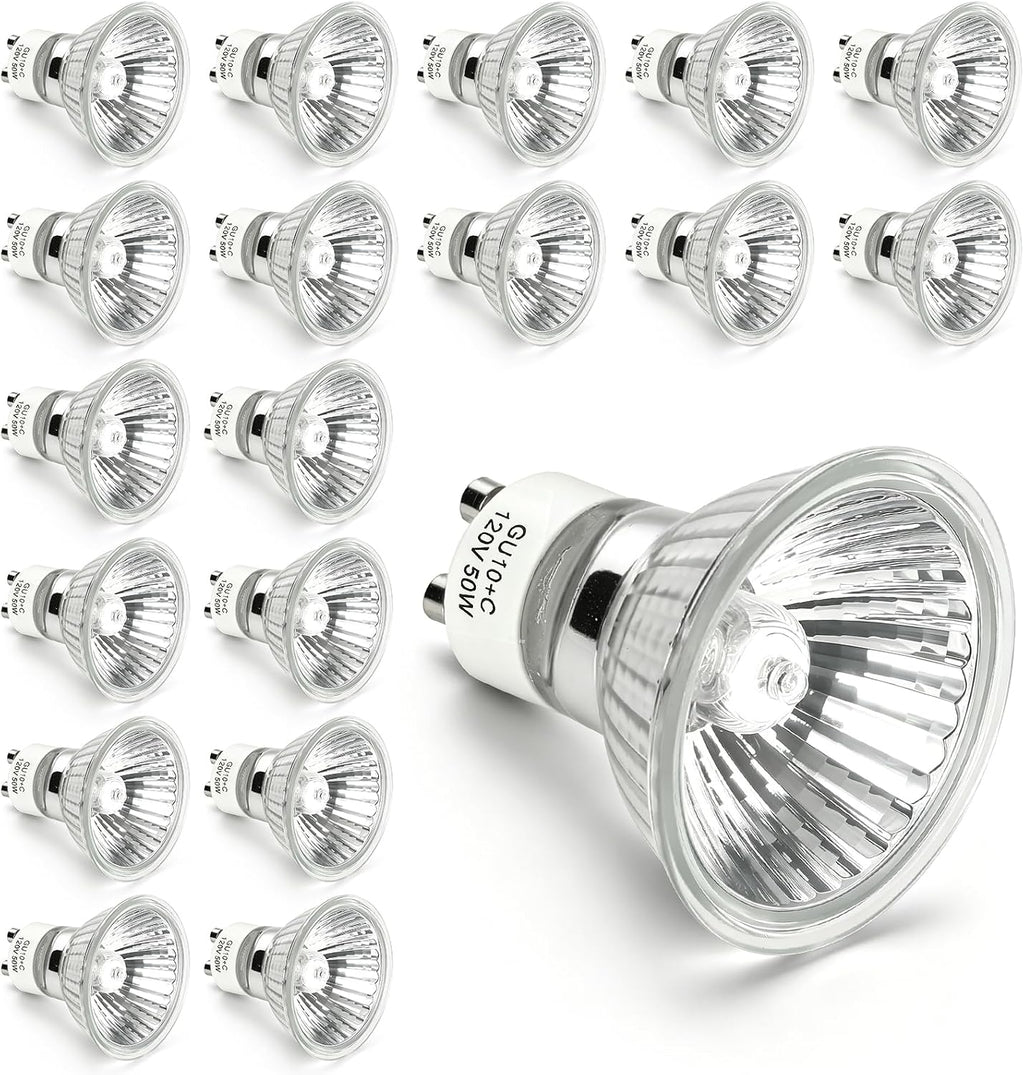 Candle Warmer Lamp Bulb 24 Packs GU10 Halogen Bulb 110-130V 50 Watt MR16