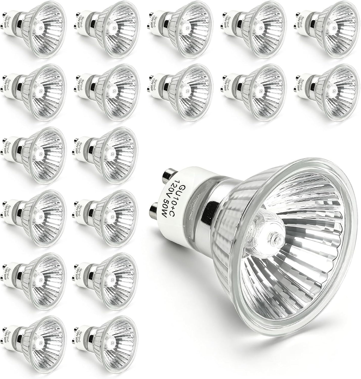 Candle Warmer Lamp Bulb 24 Packs GU10 Halogen Bulb 110-130V 50 Watt MR16