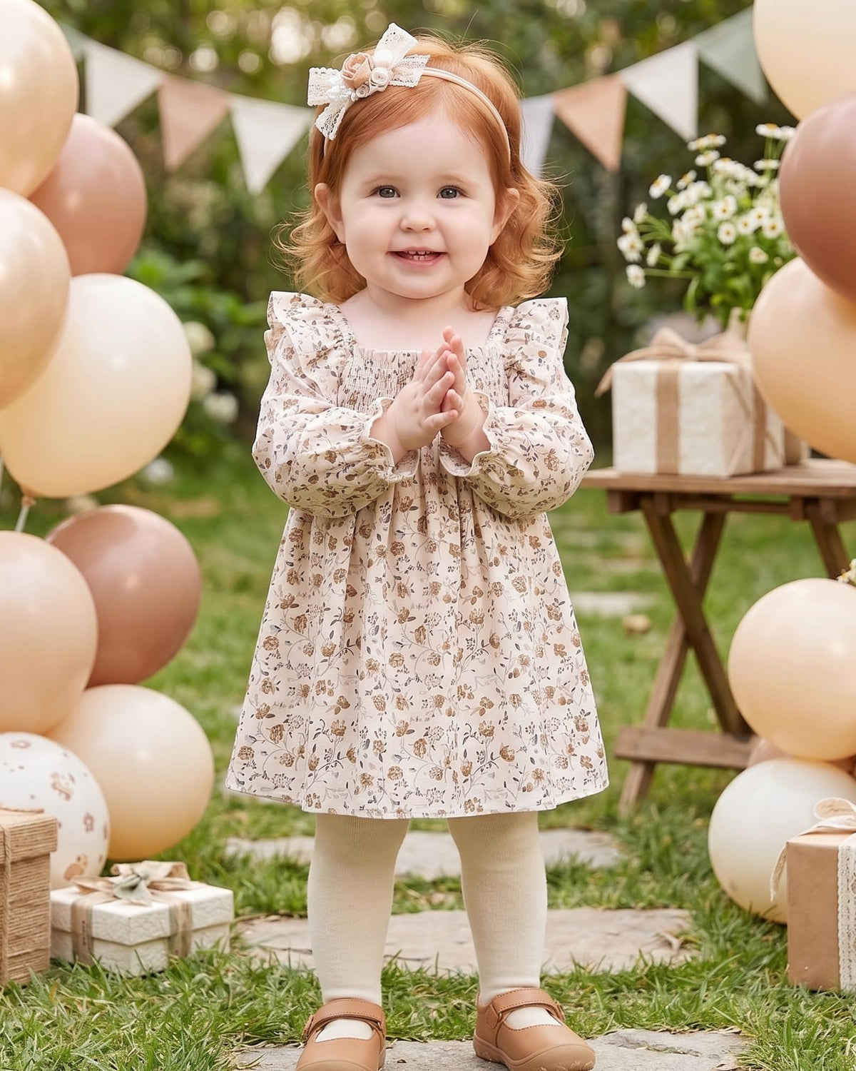 Baby Dress 12 Fall Outfits Brown Ruffle Smocked Dresses