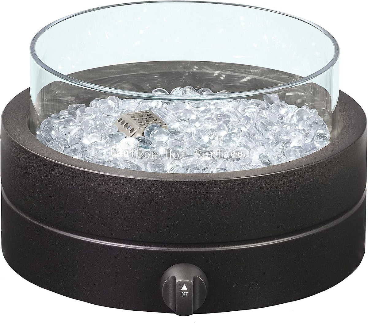 14-Inch Round Tabletop Propane Fire Pit, 9,000 BTU, Portable