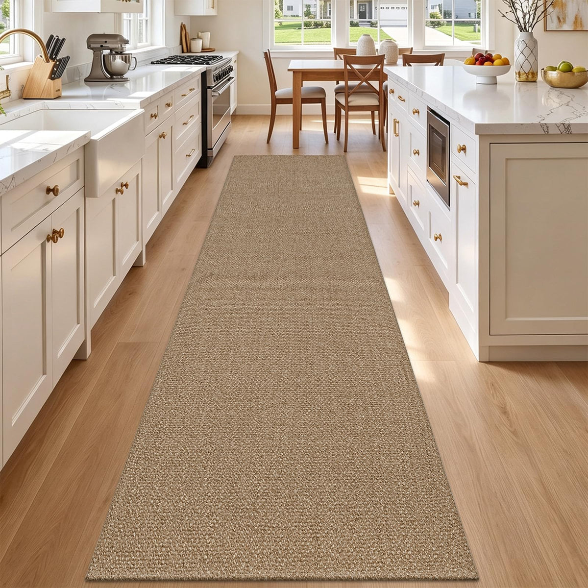 Washable Hallway Runner Rug, Cotton Woven Kitchen Rug Runner