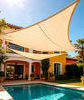 Desert Sand Triangle Sun Shade Sail 20ftx20ftx20ft,Top Pergola Shade Cover | Rectangle UV Block Canopy Awning Shelter