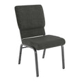 Hercules 18.5 in Wide Fabric Church Chair, Dark Gray