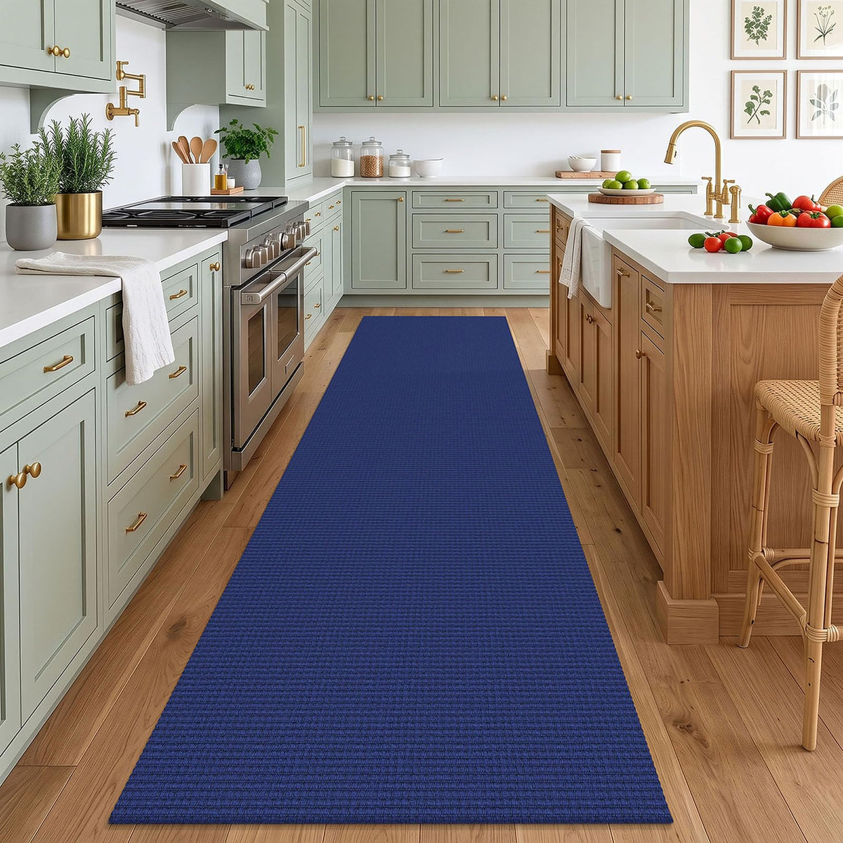Woven Runner Rug Washable Runners s Wide Non Slip Rubber Backed Kitchen Runner Braided Indoor Floor Carpet