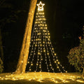 (New) Christmas Decorations Star String Lights, 320 LED Christmas Light Outdoor Yard Decorations Tree Light with 13"
