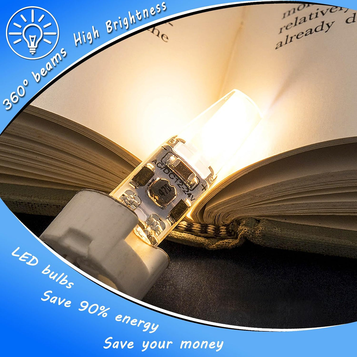 G4 T3 JC Bi-Pin Base LED Landscape Light Bulb 3W 2700K Warm White 350lm