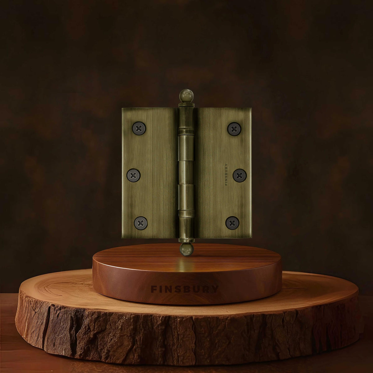 3x3 Inch Brass Ball Bearing Door Hinges, 3 x 3 Inches Solid Brass Durable Heavy Duty Architectural Mortise Hinges for