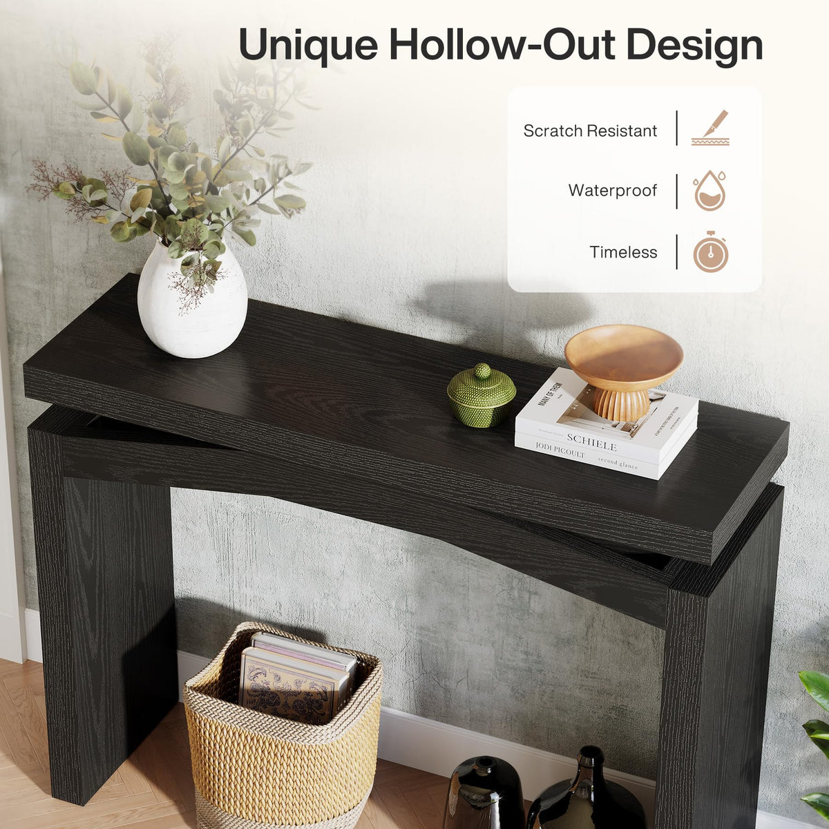 40-Inch Console Table, Farmhouse Sofa Console