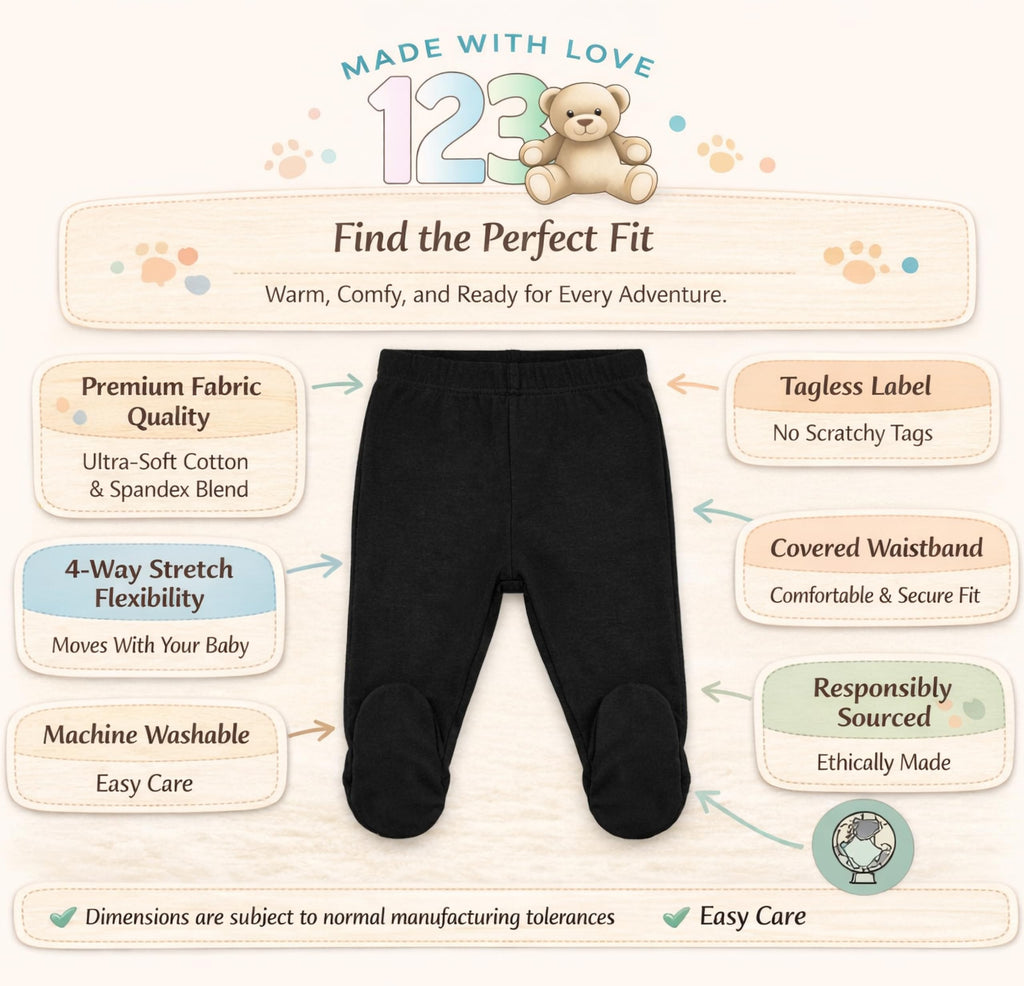 Baby Footed Pants with Footies, Boy Girl, Lilac