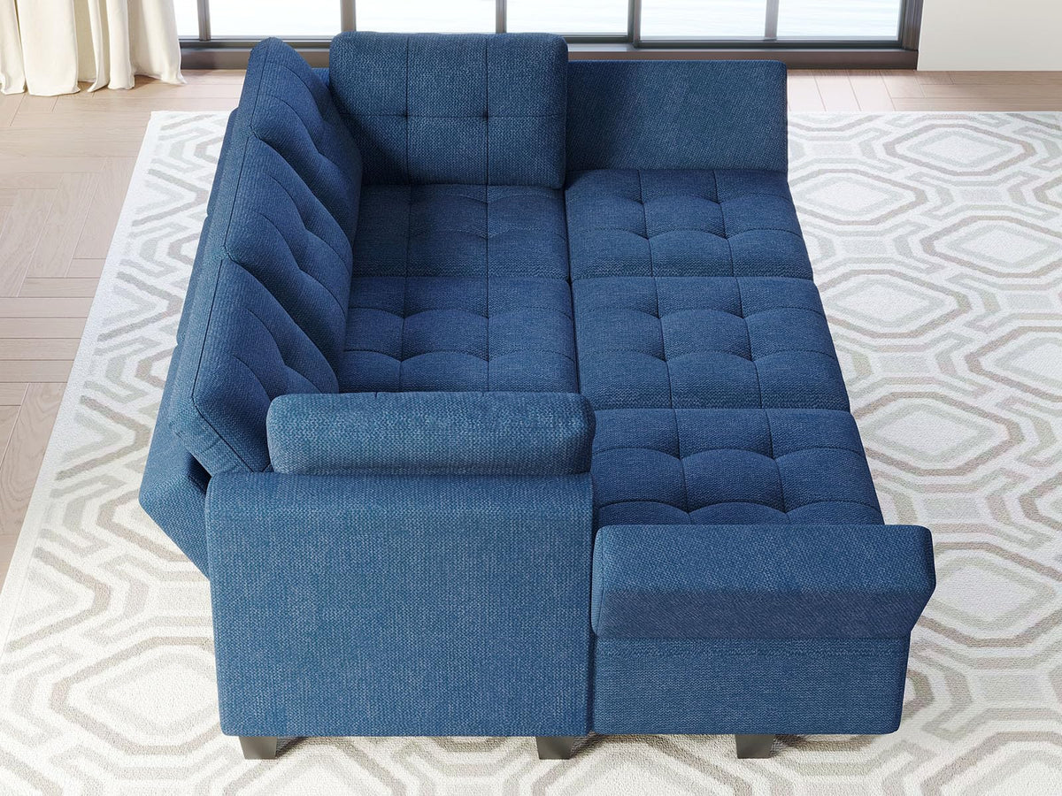 Modular Sectional Sofa with Storage Sectional Sleeper Couch Modular Sofa Bed Blue