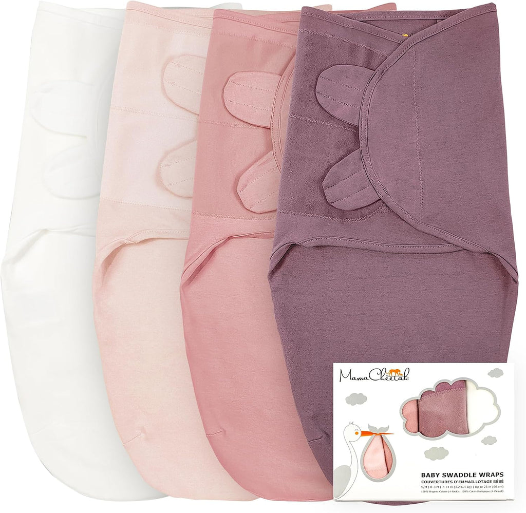 Organic Cotton Baby Swaddle Blanket, Swaddle Sack, Swaddler 7-14 lb