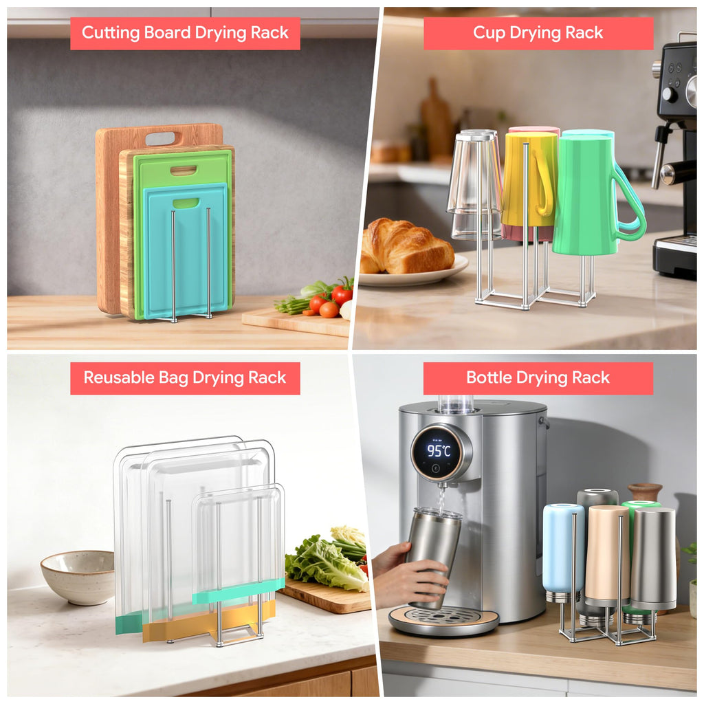 Collapsible Bottle Drying Rack, Baby Bottle Drying Rack, Foldable Cup Draining Holder, Retractable Reusable Silicone