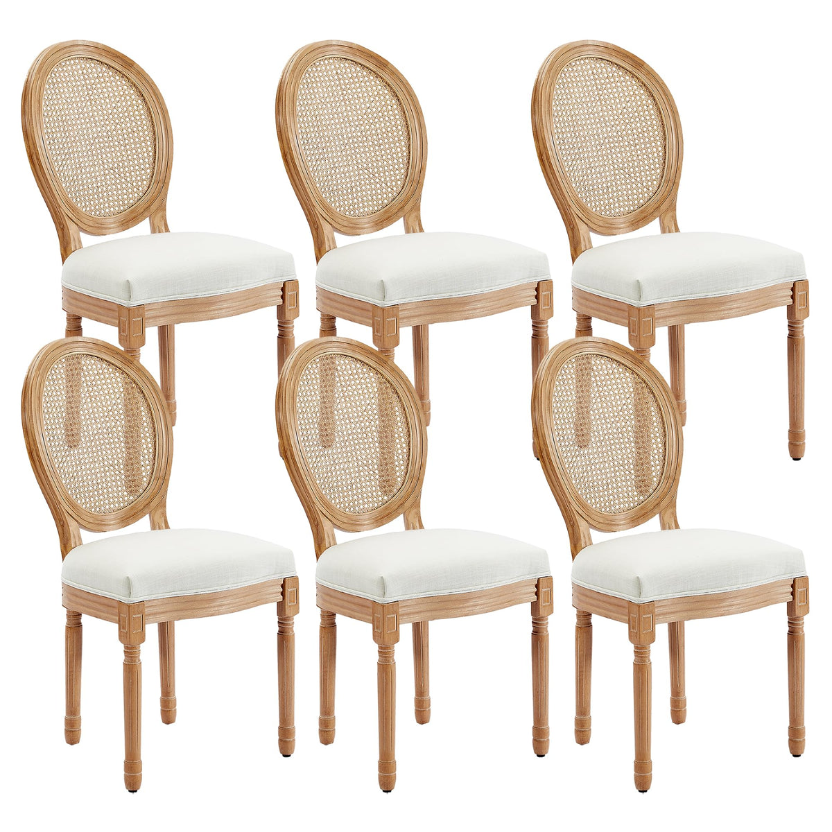 French Country, Upholstered Set of 6