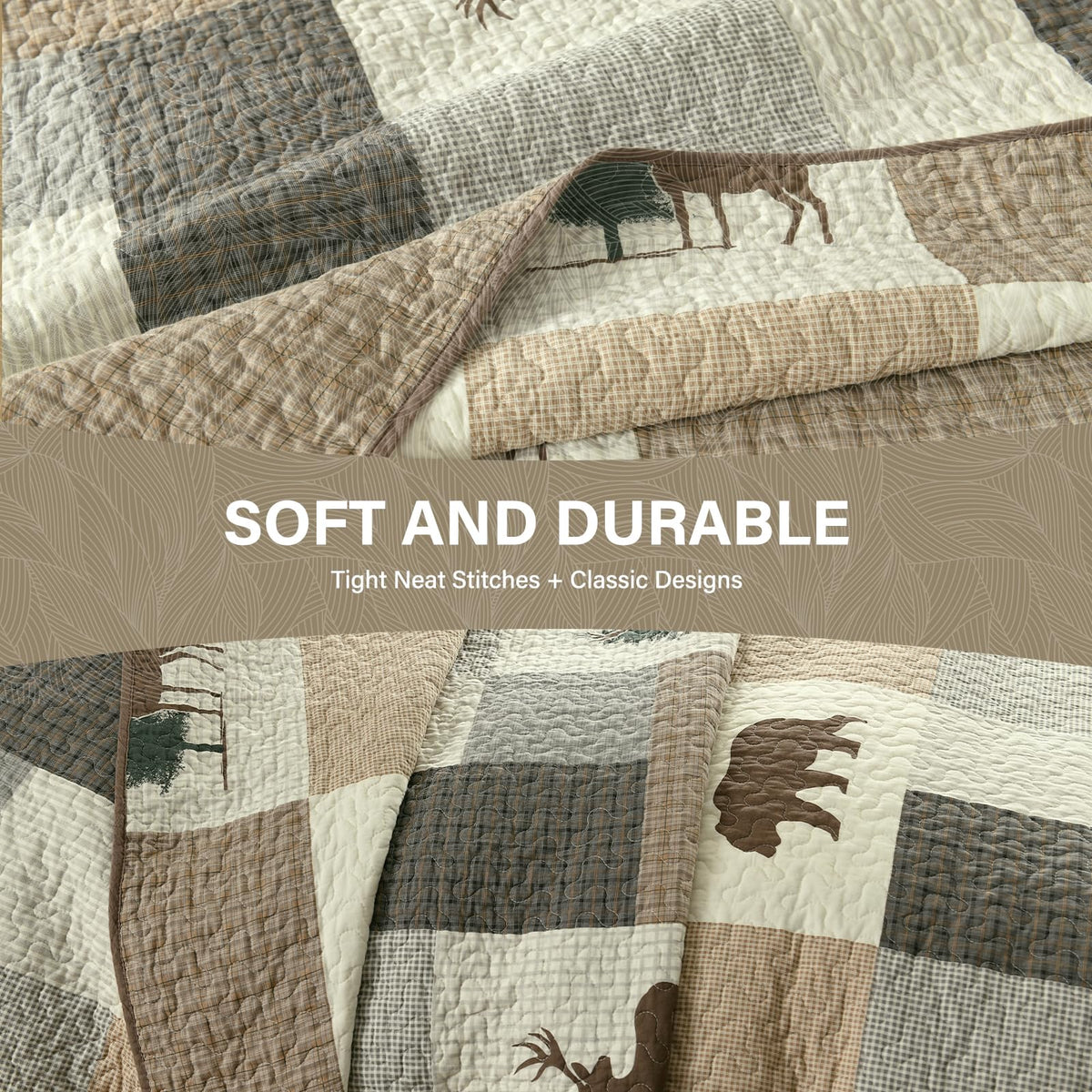 Quilt Set, 100% Cotton Lightweight Comforter