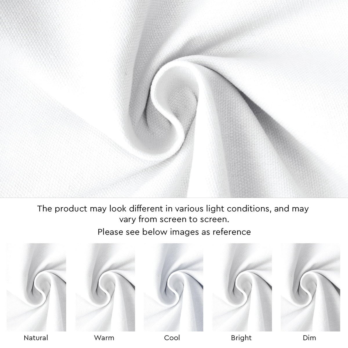 XO Cotton Tablecloth Round 56" -Round White