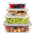 Signature Glass Food Storage Containers with Lids, 8 Piece Set