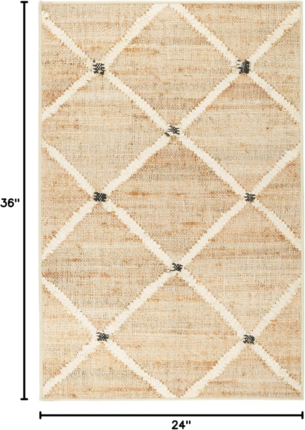 Dash and Albert Kali, Natural, Diamond, Soft and Cozy, High Traffic, Lightweight, Anti-Slip, Durable