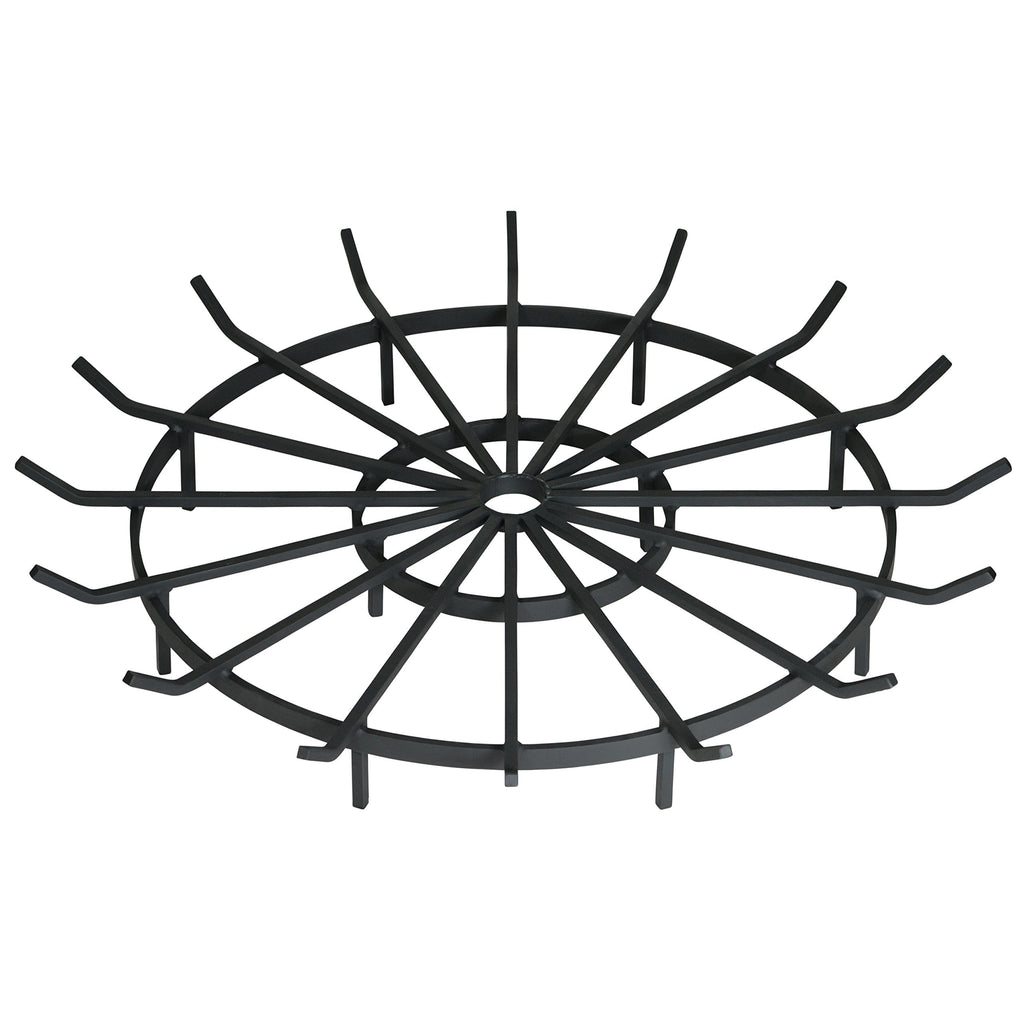 Wagon Wheel Firewood Grate for Fire Pit - Made in the USA (36 Inch)