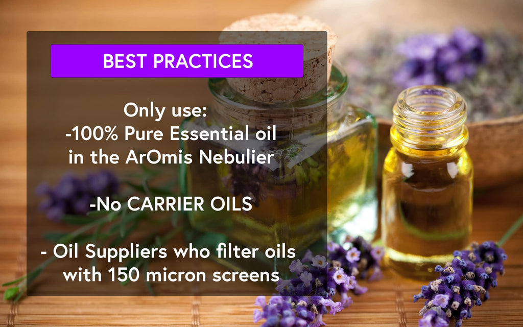 Premium Glass Essential Oils Nebulizer - Waterless Diffuser for Aromatherapy - Handmade Oil Diffuser, Wooden Base, No