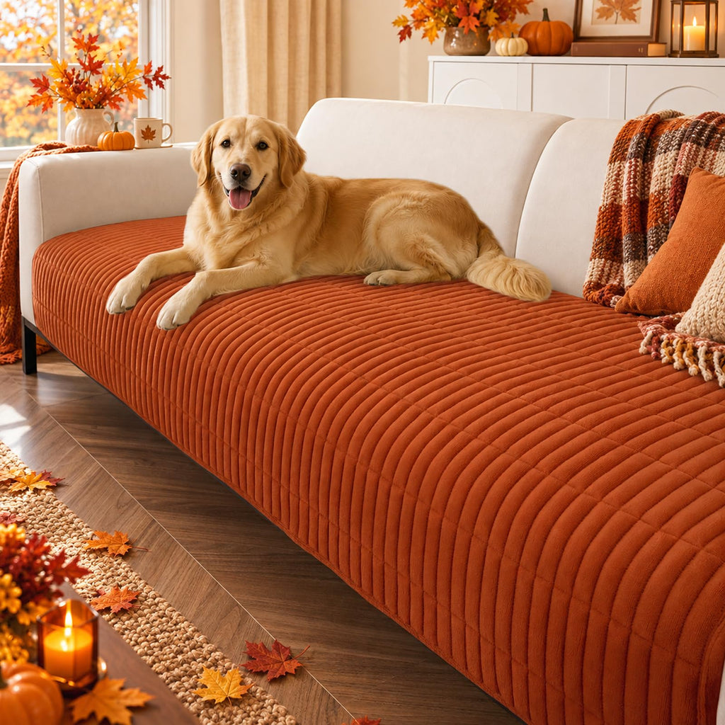 Couch Covers for Dogs, Non Slip Plush Washable Sofa Cover for Pets